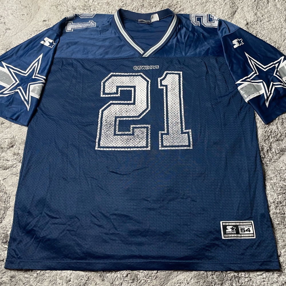 🤠Vintage 1995 Deion Sanders Dallas Cowboys Starter Jersey Mens size 54 or 2XL